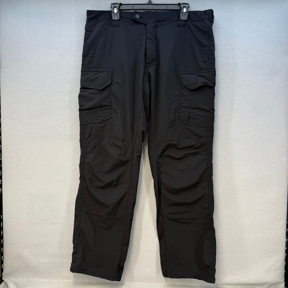 SOG Men's Tactical Cargo 36x30 Black Multi Pocket Bushcraft Pants Rugged Hiking